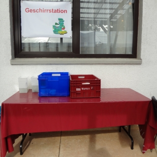 Geschirrstation