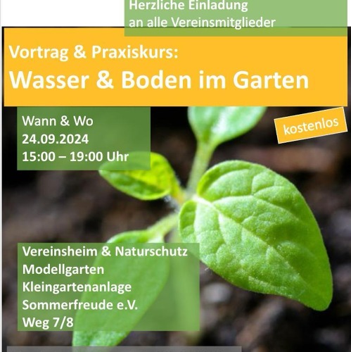 Wasser und Boden im Garten