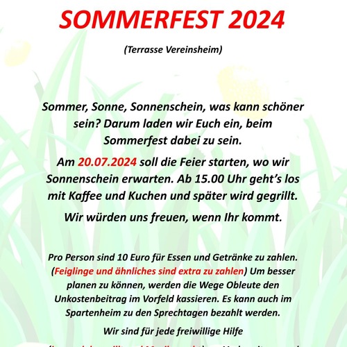 Sommerfest 2024